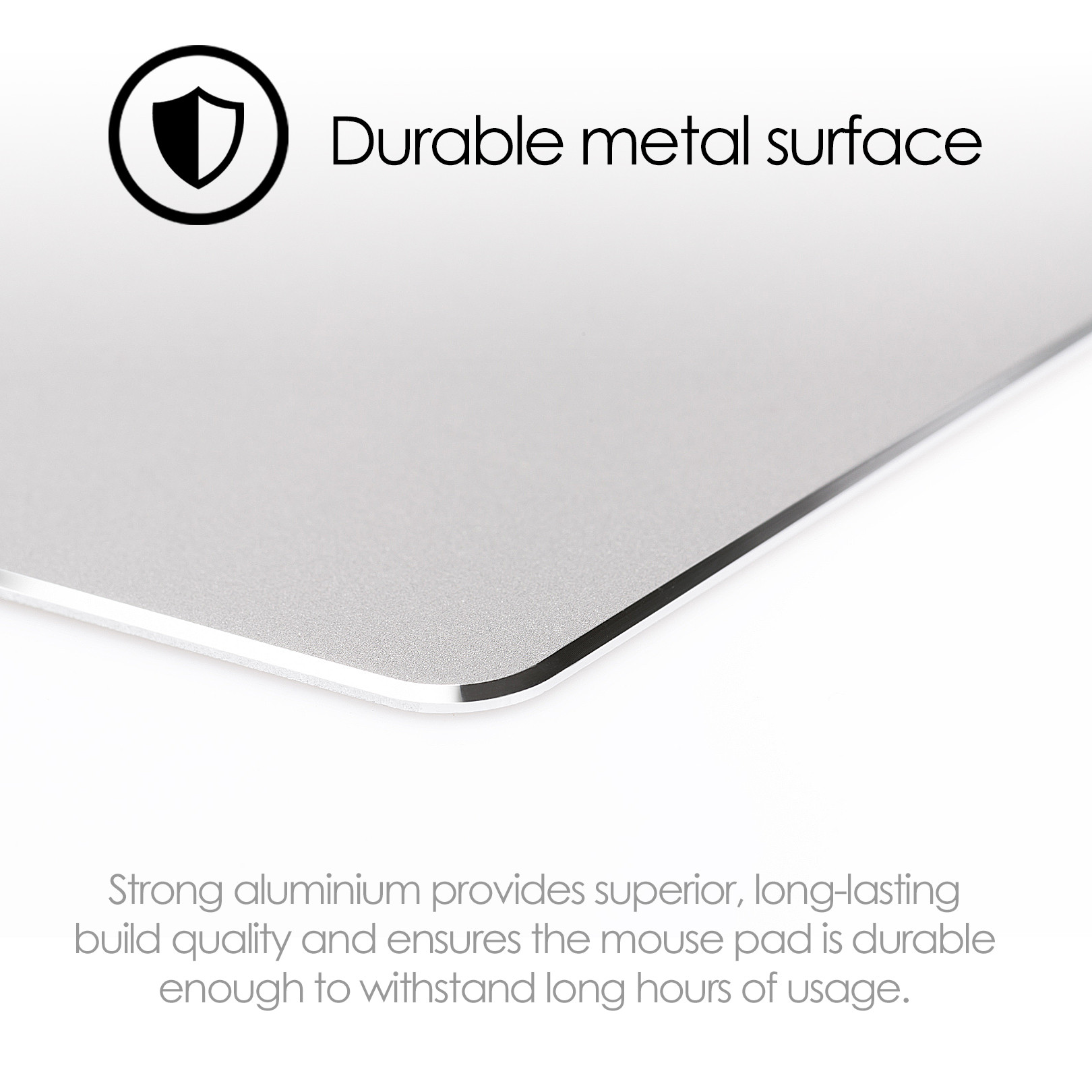 DESIRE2 Musematte Premium Aluminium Rektangulær Sølv