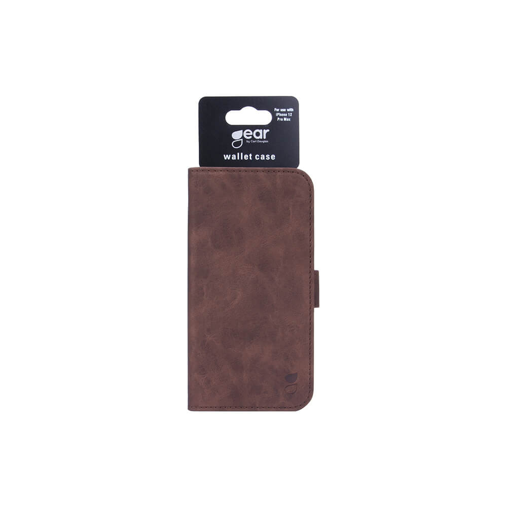 GEAR Lommebokveske Brun Nubuck PU iPhone 12 Pro Max