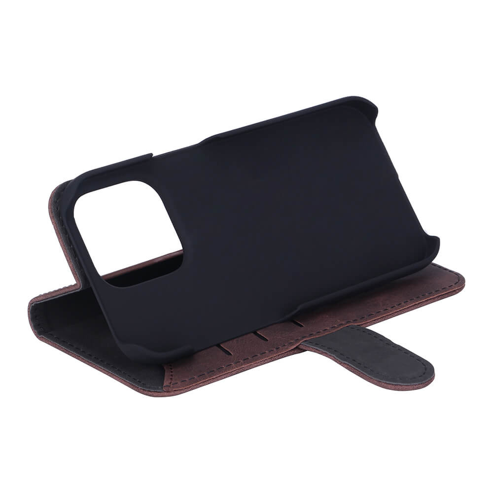 GEAR Lommebokveske Brun Nubuck PU iPhone 12/12 Pro
