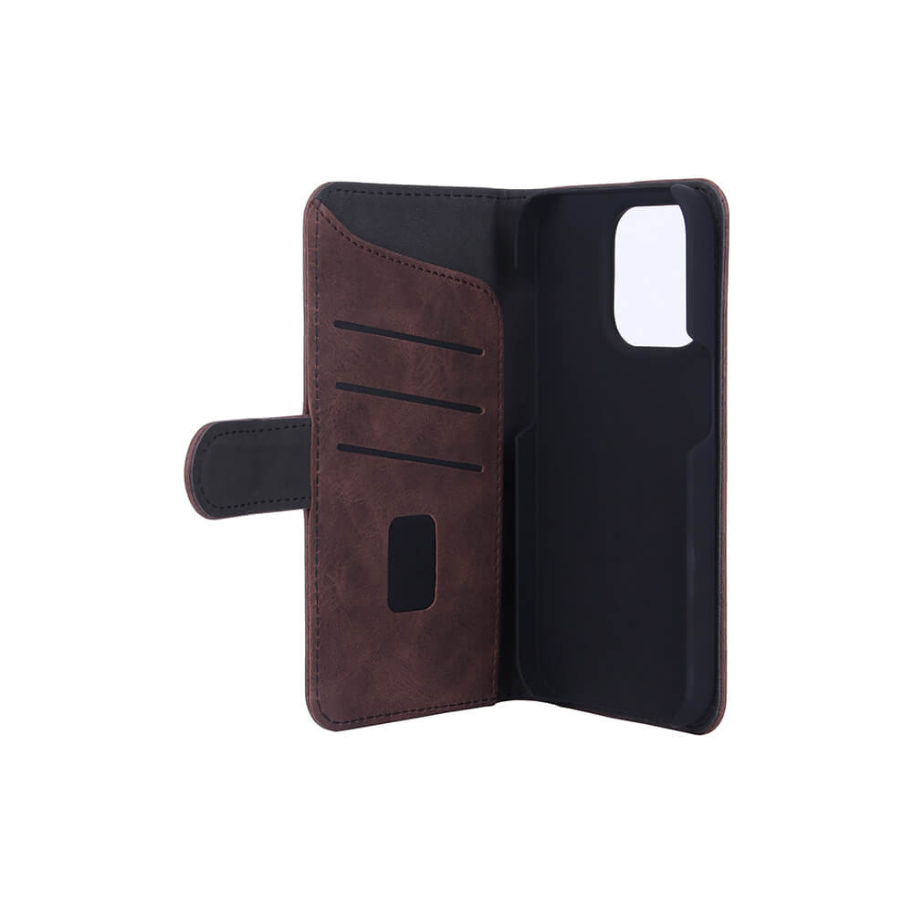 GEAR Lommebokveske Brun Nubuck PU iPhone 12/12 Pro