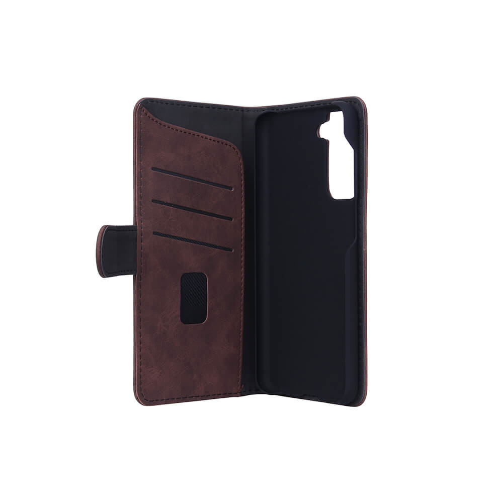 GEAR Lommebokveske Brun Nubuck PU Samsung S21FE 5G