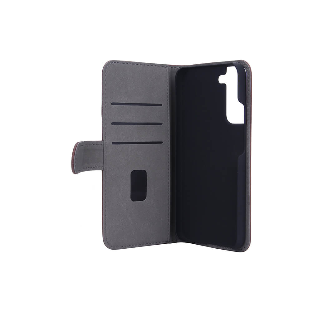 GEAR Lommebokveske Brun Nubuck PU Samsung S22+