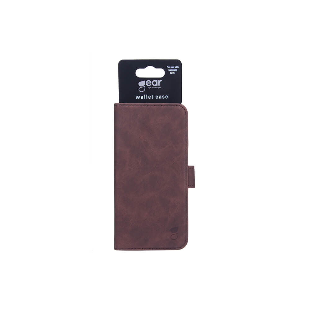 GEAR Lommebokveske Brun Nubuck PU Samsung S22+