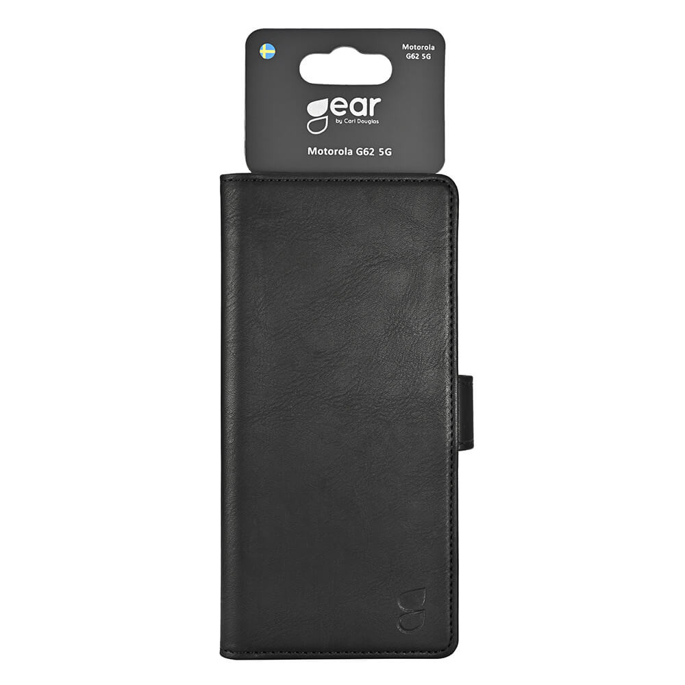 GEAR Mobile Wallet Black Motorola Moto G62 5G