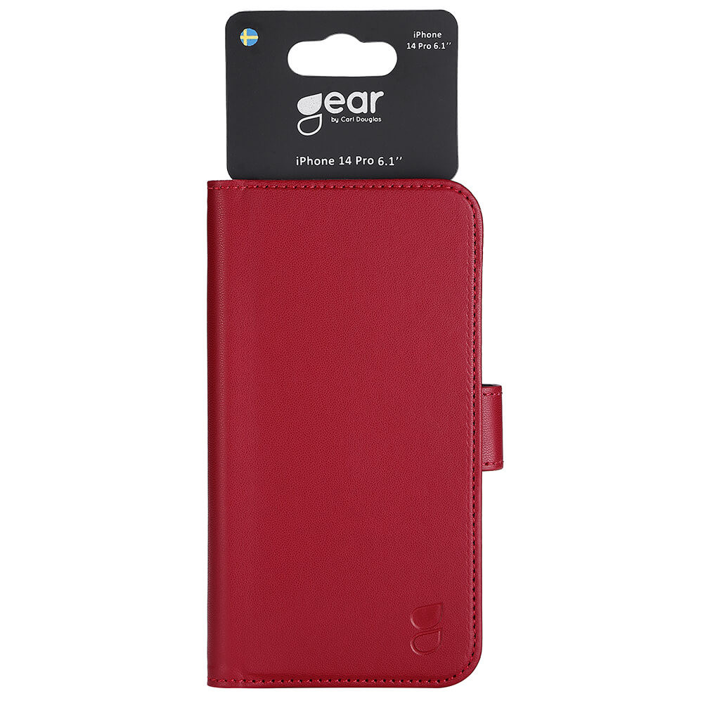 GEAR Classic Wallet 3 card iPhone 14 Pro 6,1" Red