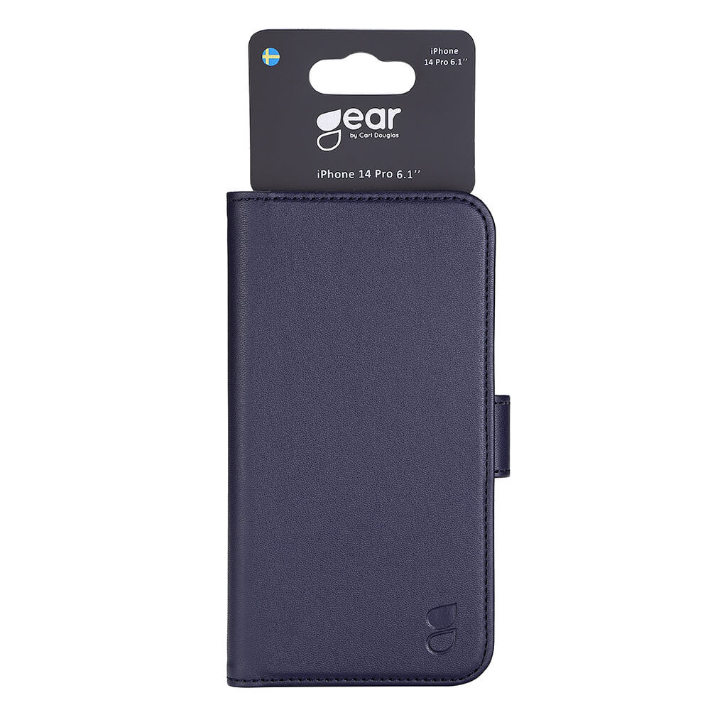 GEAR Classic Wallet 3 card iPhone 14 Pro 6,1" Blue