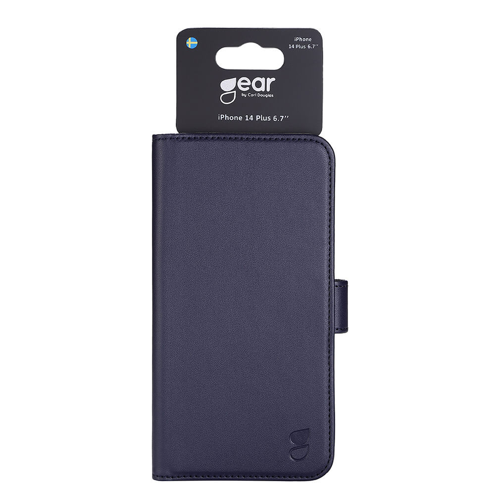 GEAR Classic Wallet 3 card iPhone 14 Plus 6,7" Blue