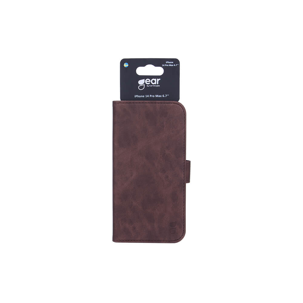 GEAR Classic Wallet 3 card iPhone 14 Pro Max 6,7" Brown