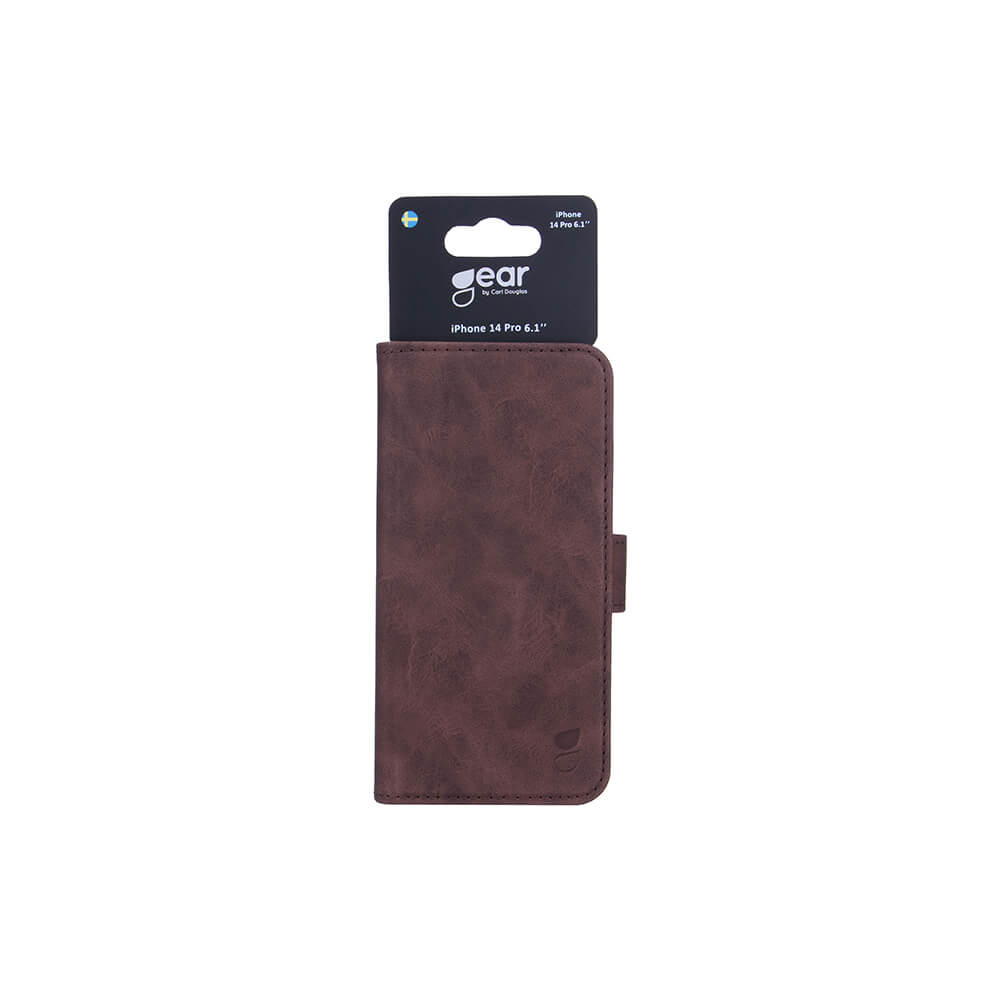 GEAR Classic Wallet 3 card iPhone 14 Pro 6,1" Brown