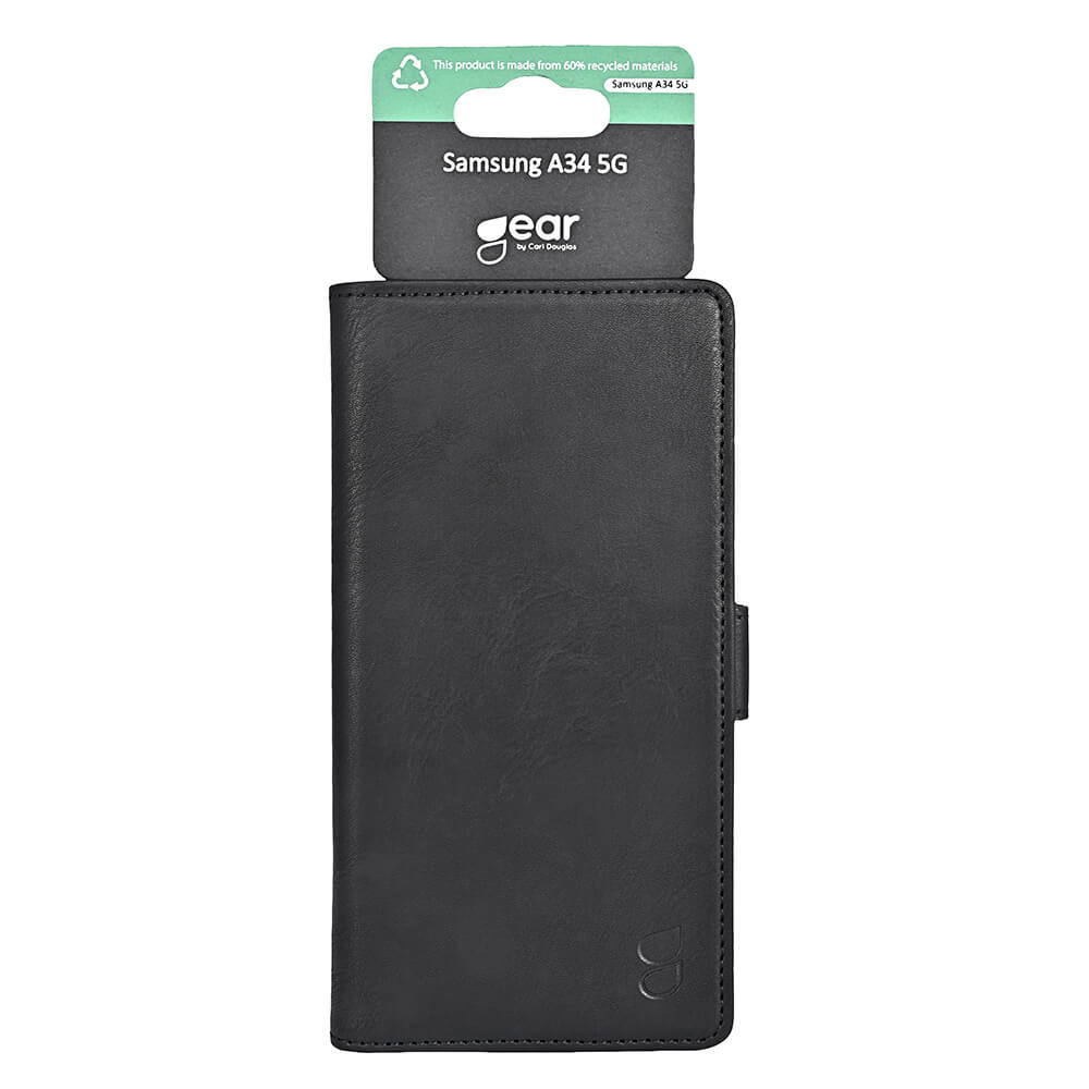GEAR Classic Wallet 3 card Samsung Galaxy A34 5G Black