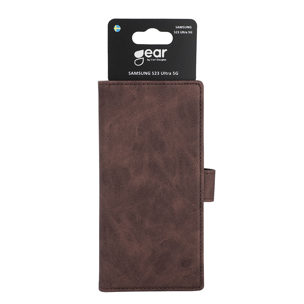 GEAR Classic Wallet 3 card Samsung S23 Ultra 5G Brown