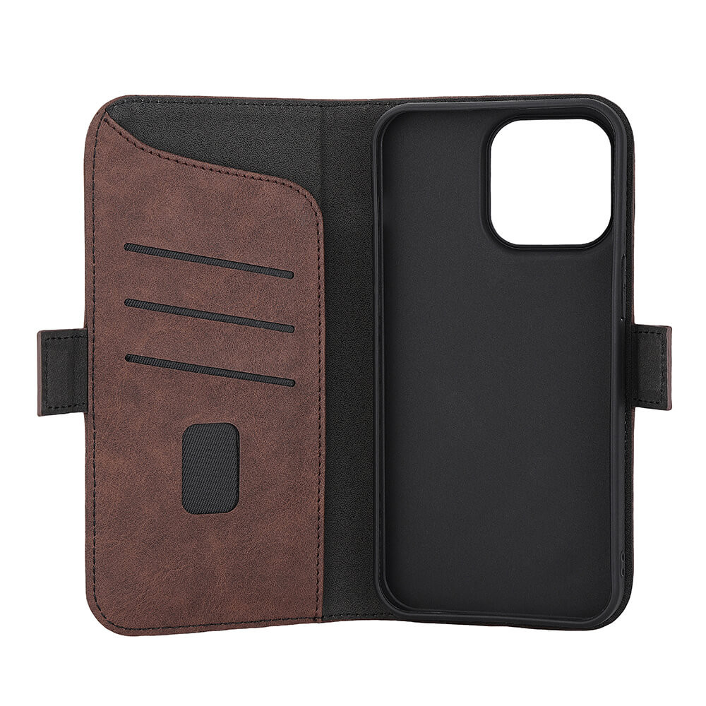 GEAR Classic 3 card Recycled MagSerie iPhone 15 Pro Max Brown