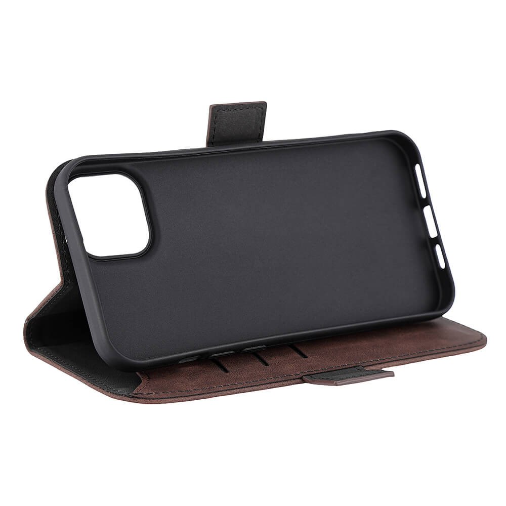 GEAR Classic 3 card Recycled MagSerie iPhone 15 Plus Brown