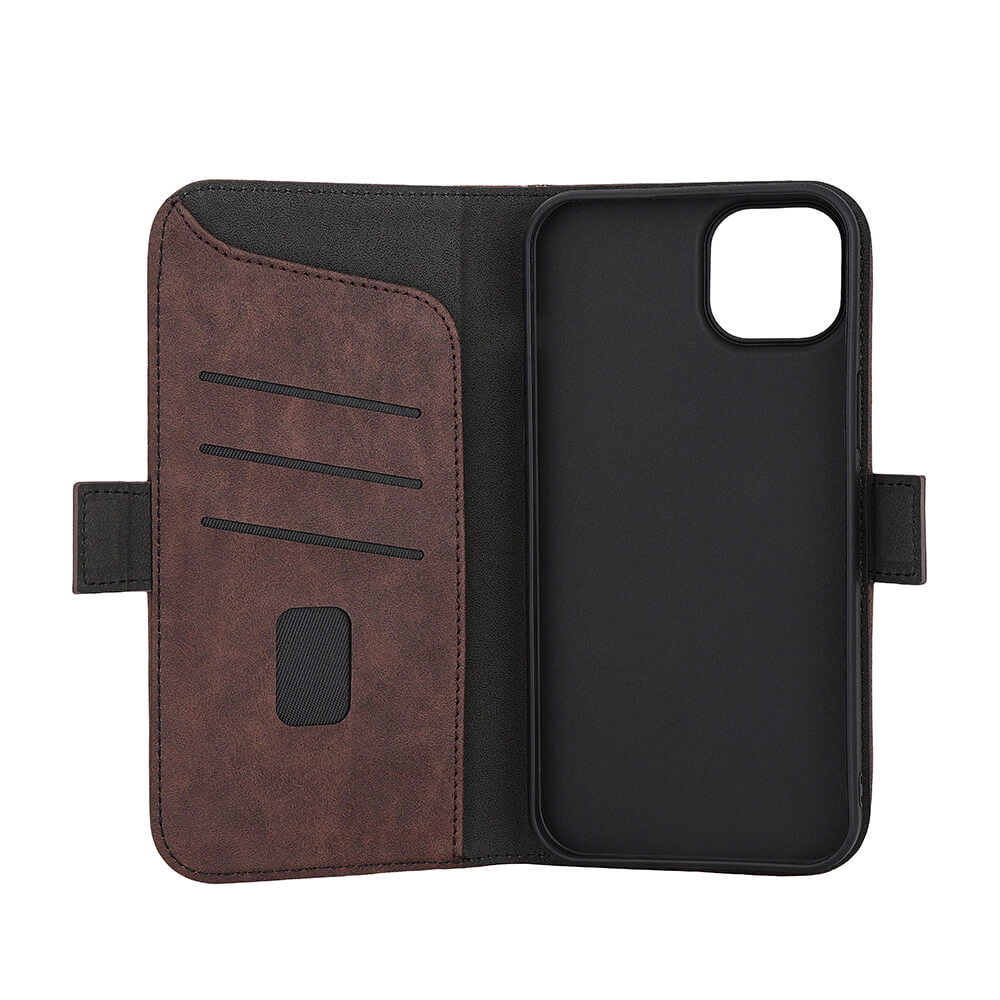 GEAR Classic 3 card Recycled MagSerie iPhone 15 Plus Brown