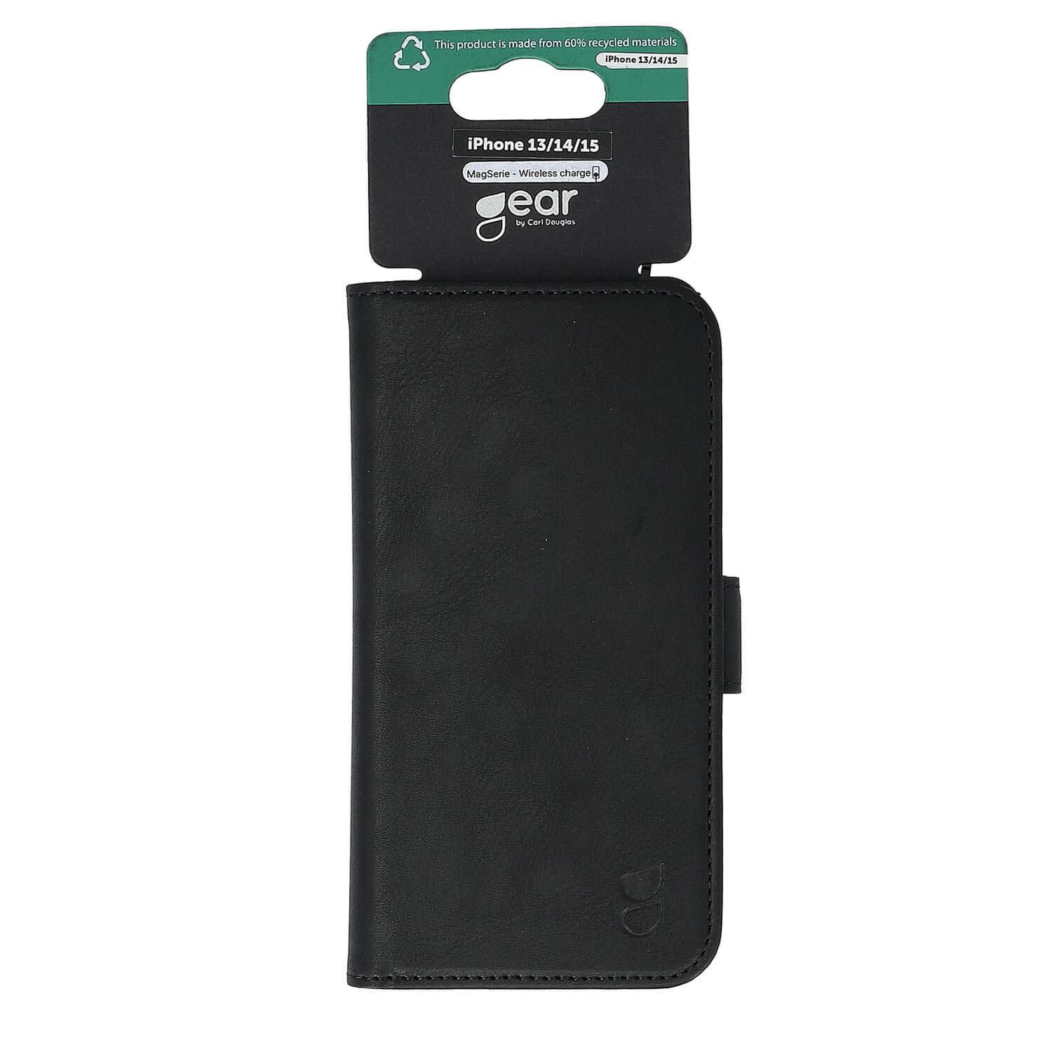 GEAR Classic 3 card Recycled MagSerie iPhone 13/14/15 Black