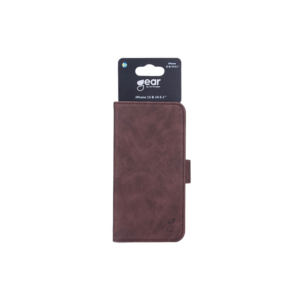 GEAR Classic Wallet 3 card iPhone 13/14/15 Brown