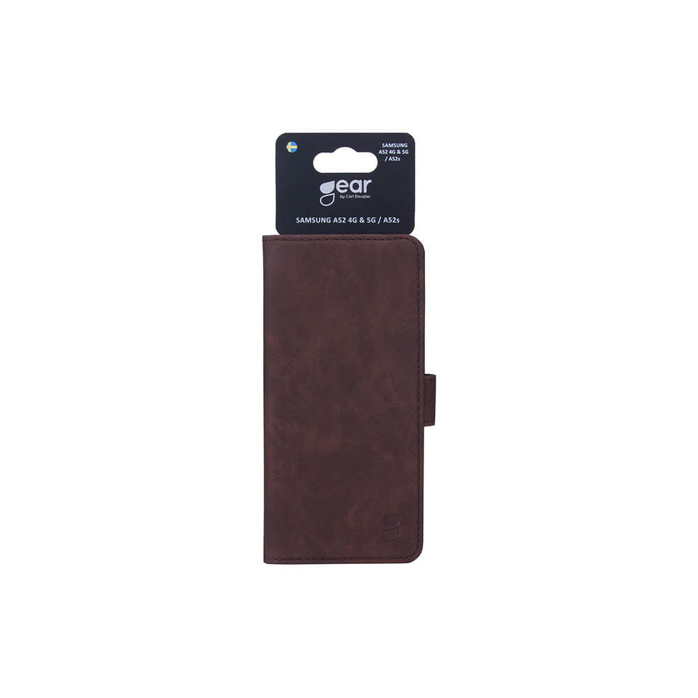 GEAR Lommebokveske Brun Nubuck PU Samsung A52/A52s 4G/5G