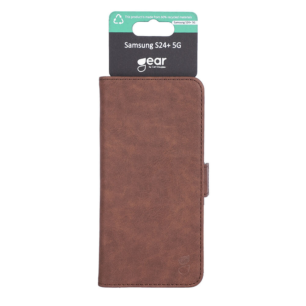 GEAR Classic 3 card Recycled Samsung S24+ 5G Brown