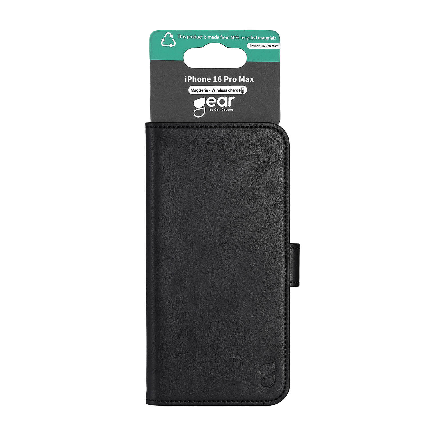 GEAR Classic 3 card Recycled MagSerie iPhone 16 Pro Max Black