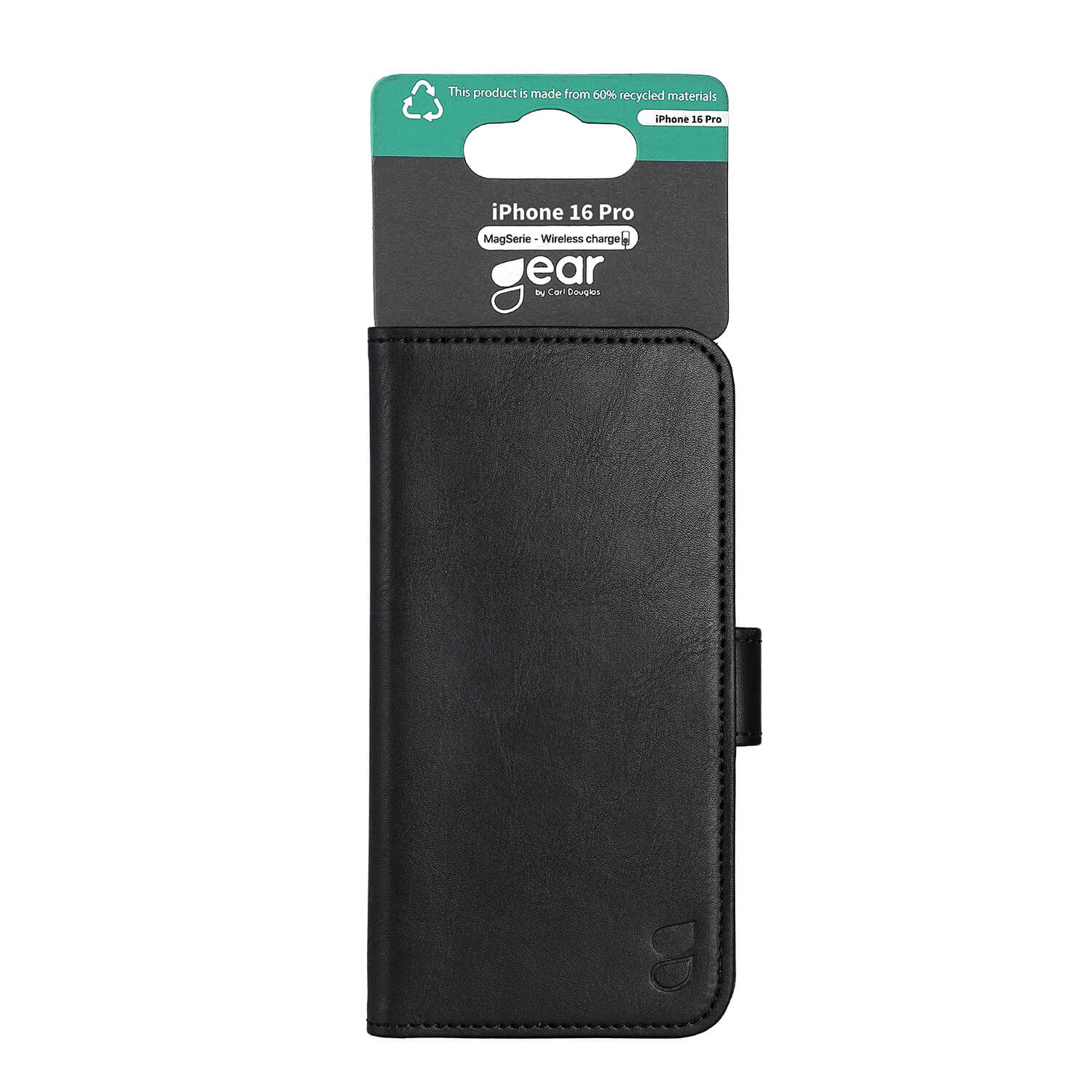 GEAR Classic 3 card Recycled MagSerie iPhone 16 Pro Black