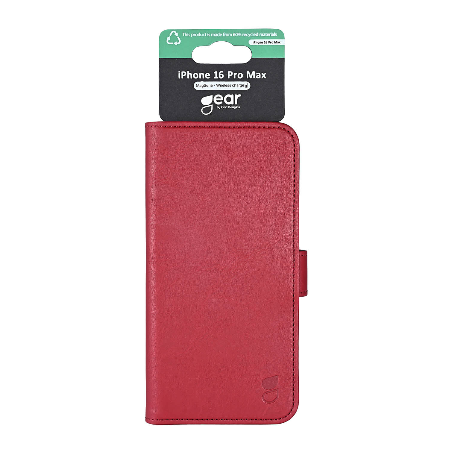 GEAR Classic 3 card Recycled MagSerie iPhone 16 Pro Max Deep Red