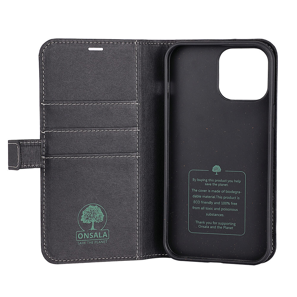 ONSALA ECO Lommebokveske Svart iPhone 13  Pro Max
