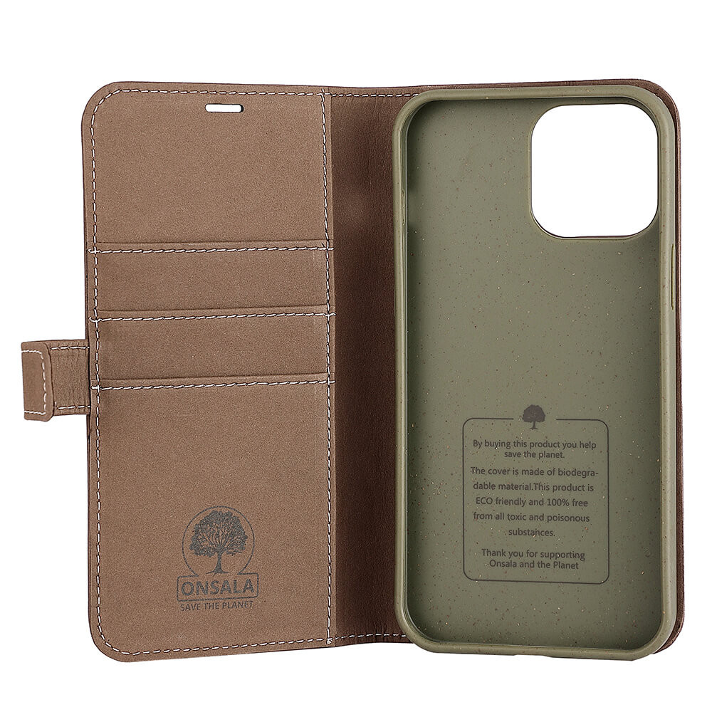 ONSALA ECO Lommebokveske Brun iPhone 13  Pro Max