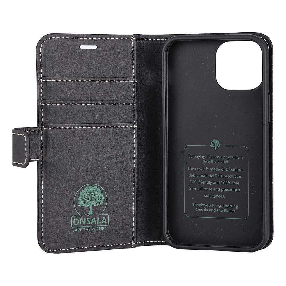 ONSALA ECO Lommebokveske Svart iPhone 13  Mini