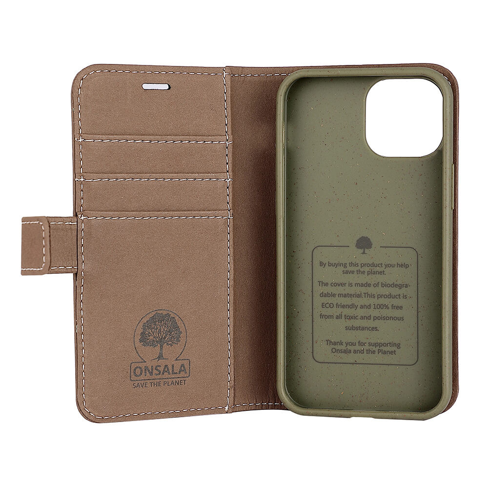 ONSALA ECO Lommebokveske Brun iPhone 13  Mini