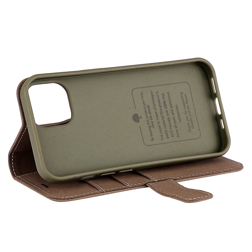 ONSALA ECO Lommebokveske Brun iPhone 13