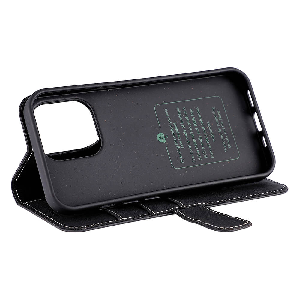 ONSALA ECO Lommebokveske Svart iPhone 13 Pro