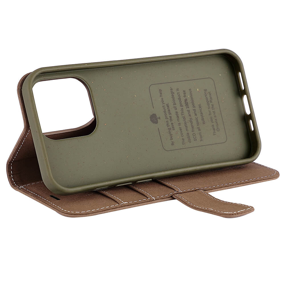 ONSALA ECO Lommebokveske Brun iPhone 13 Pro