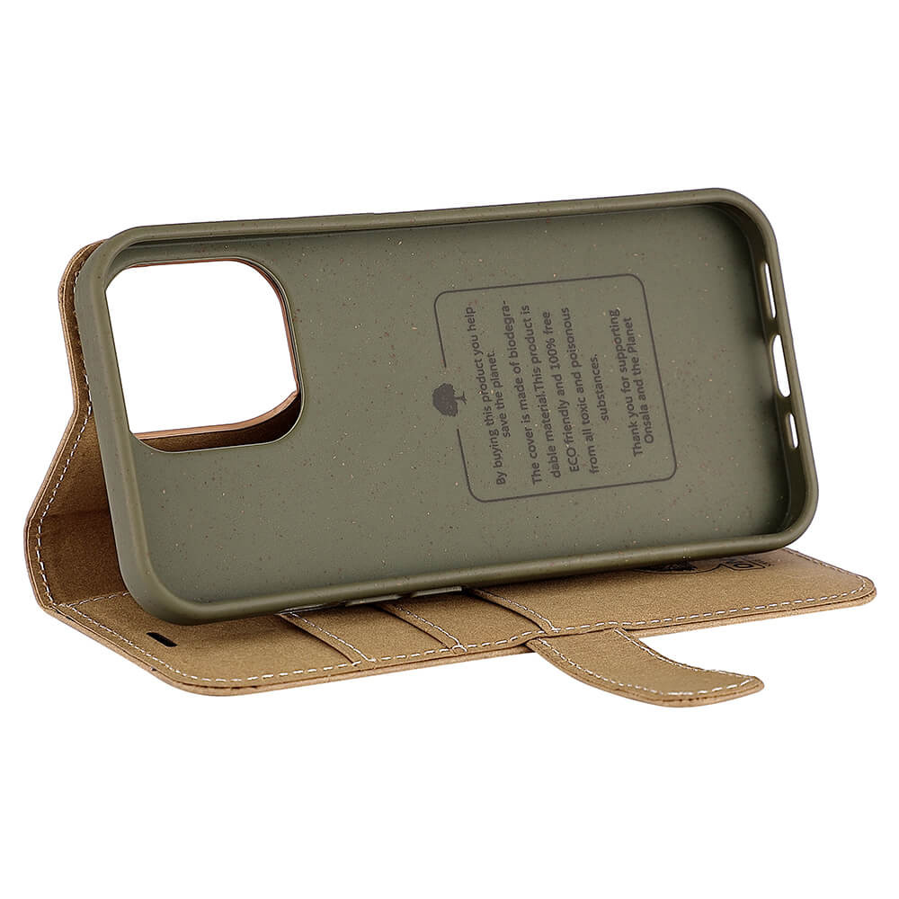 ONSALA ECO Lommebokveske Sand iPhone 13 Pro