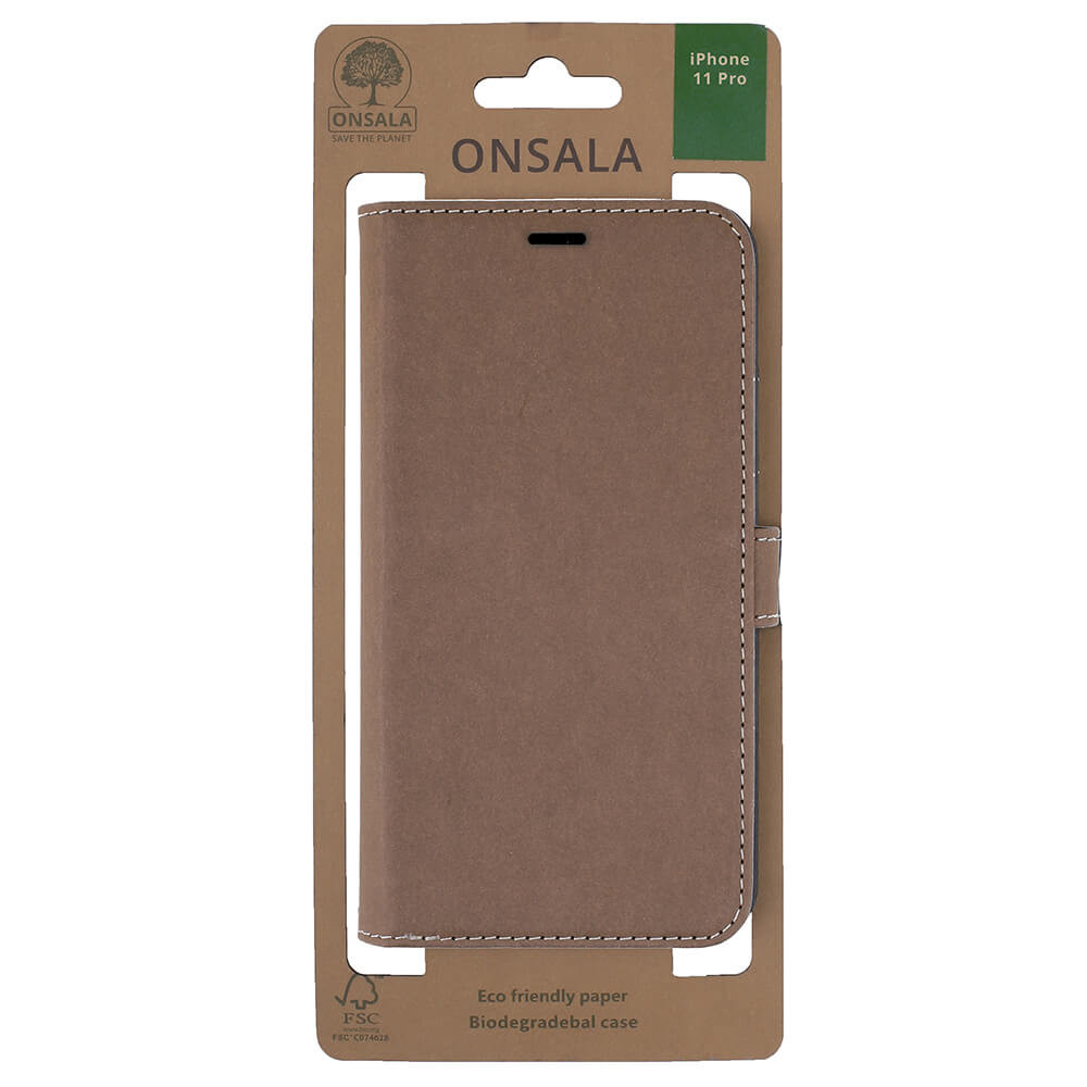 ONSALA ECO Lommebokveske Brun iPhone 11 Pro
