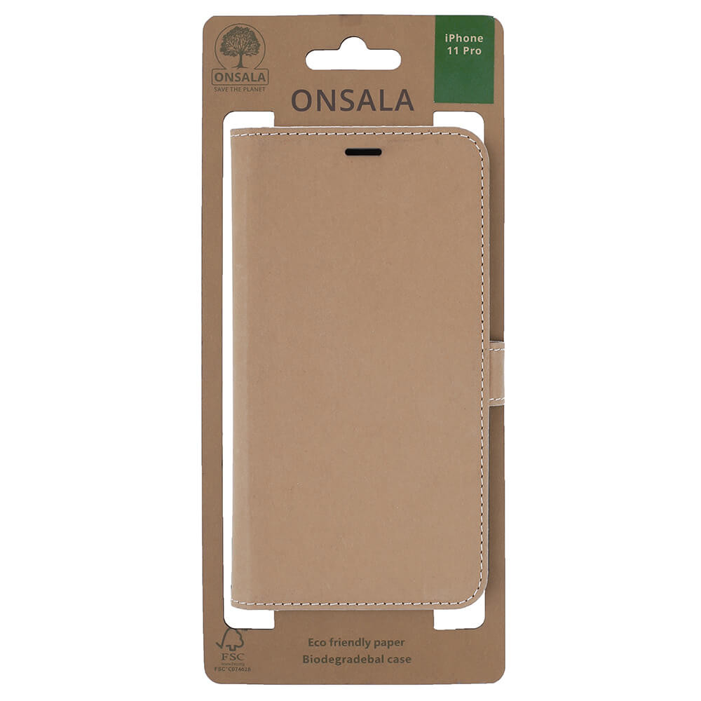 ONSALA ECO Lommebokveske Sand iPhone 11 Pro
