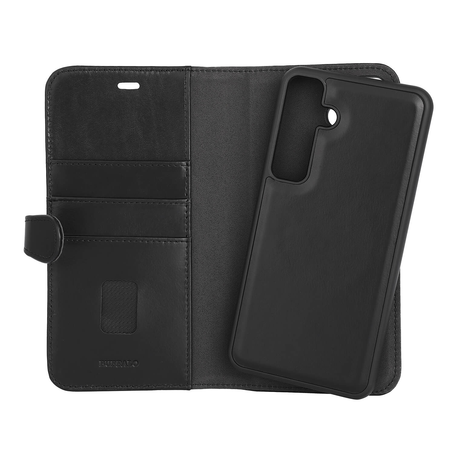 BUFFALO 2in1 Wallet Leather 3 card Samsung S24 FE 5G Black