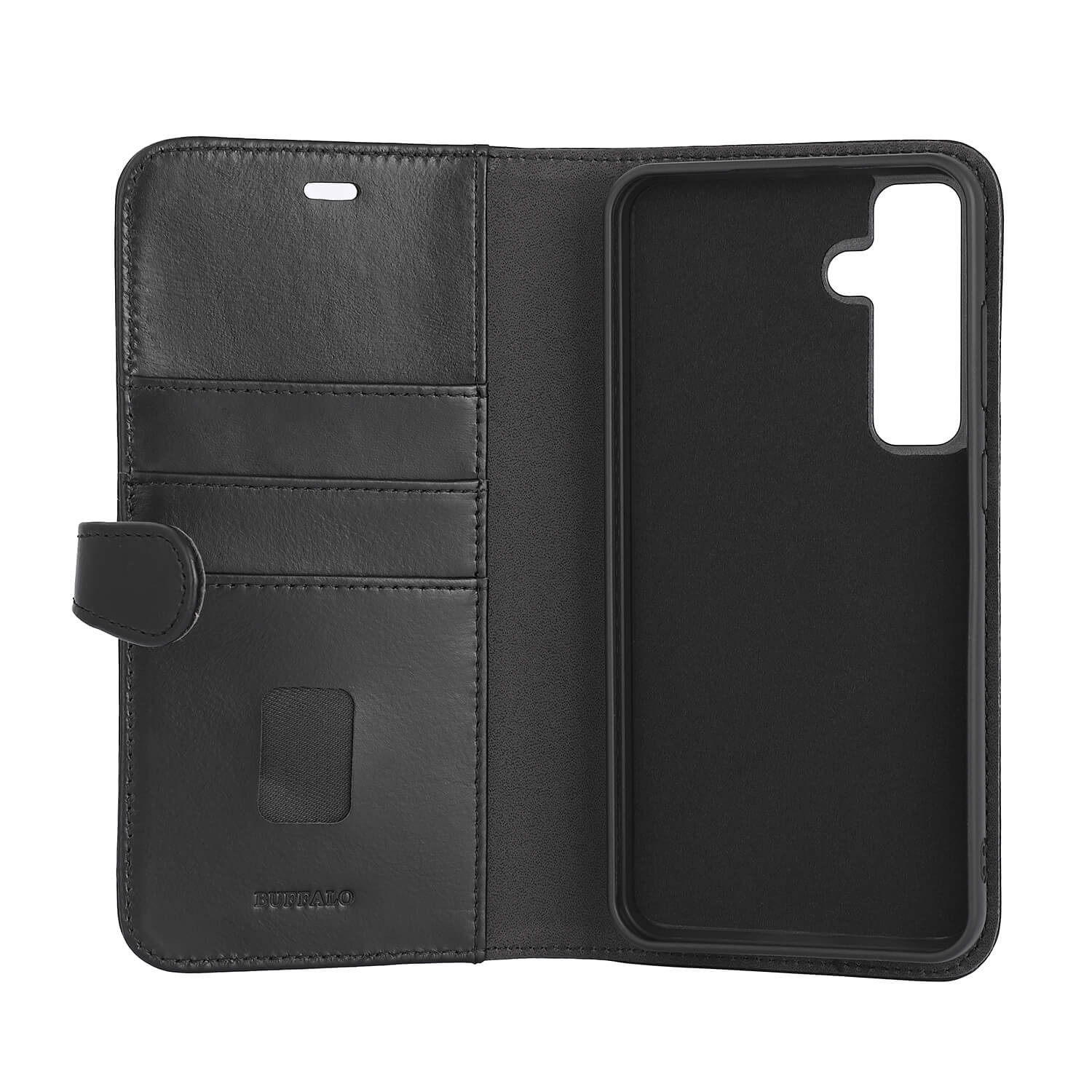 BUFFALO 2in1 Wallet Leather 3 card Samsung S24 FE 5G Black