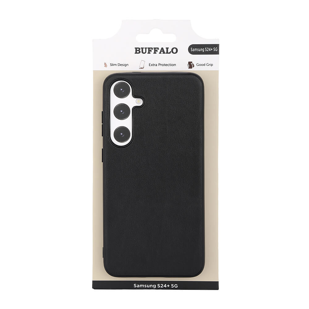 BUFFALO Back cover PU Samsung S24+ 5G Black