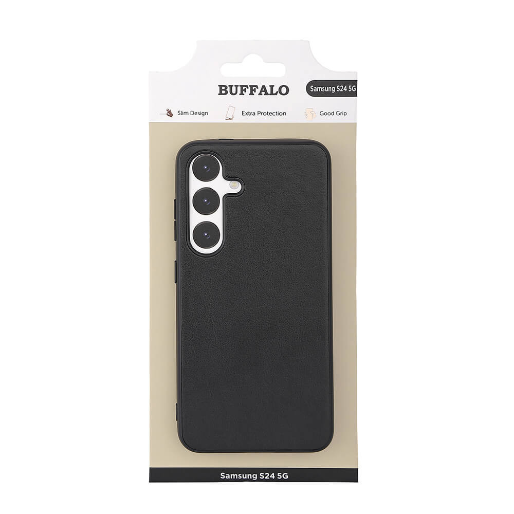 BUFFALO Backcover PU Samsung S24 5G Black
