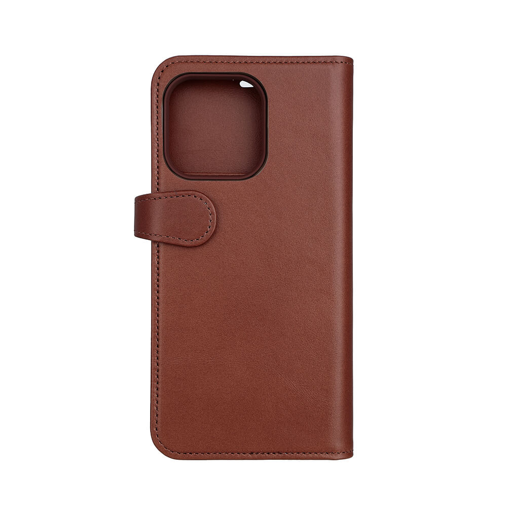BUFFALO 2in1 Leather 3 card MagSeries iPhone 15 Pro Max Brown