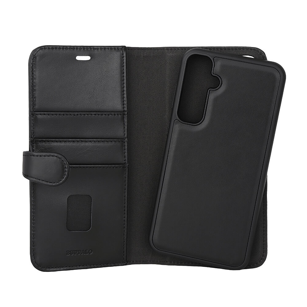 BUFFALO 2in1 Wallet Leather 3 card Samsung S23 FE 5G Black