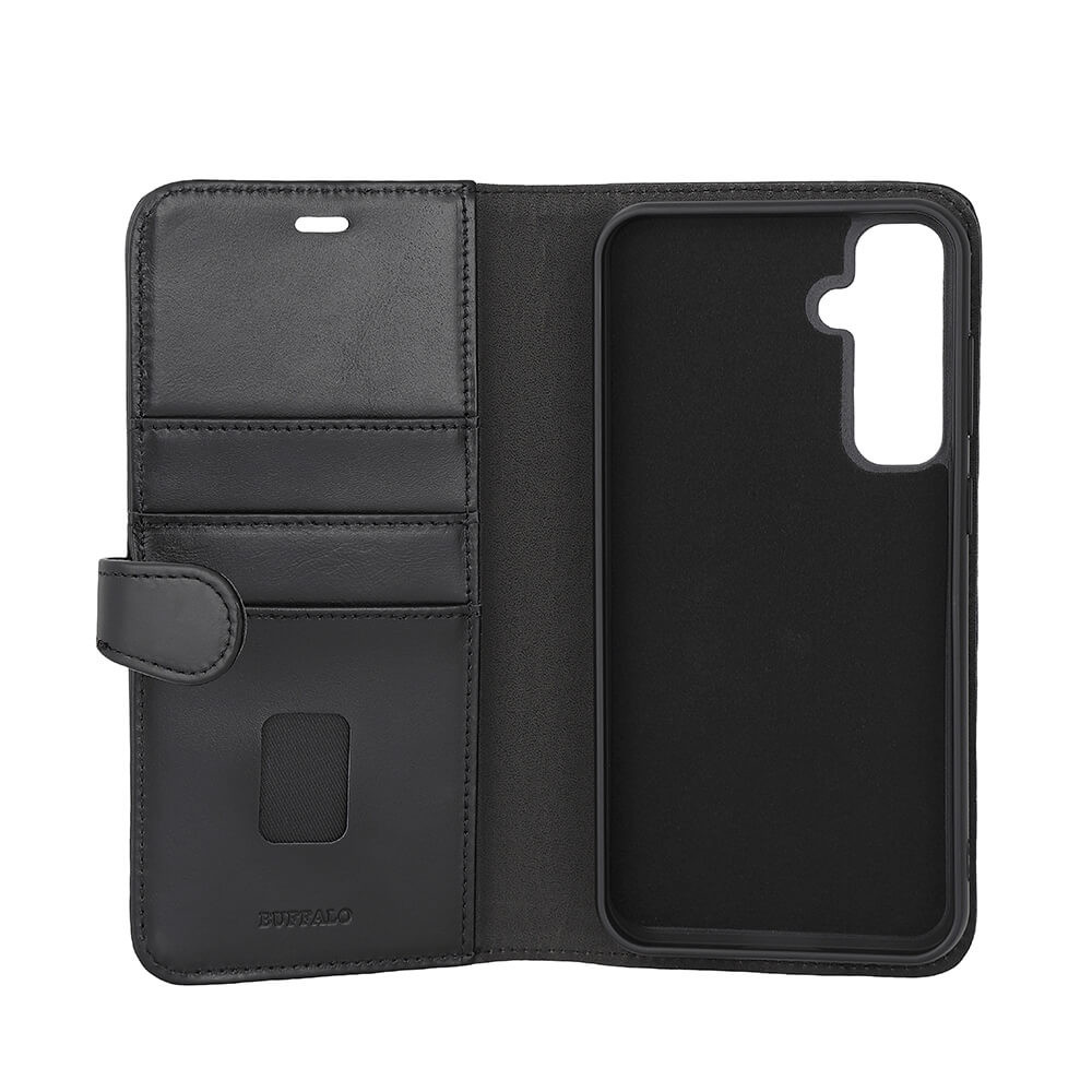 BUFFALO 2in1 Wallet Leather 3 card Samsung S23 FE 5G Black