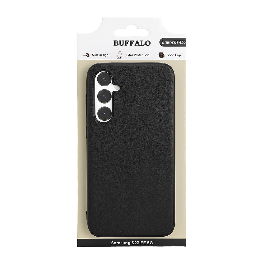 BUFFALO Back cover PU Samsung S23 FE 5G Black