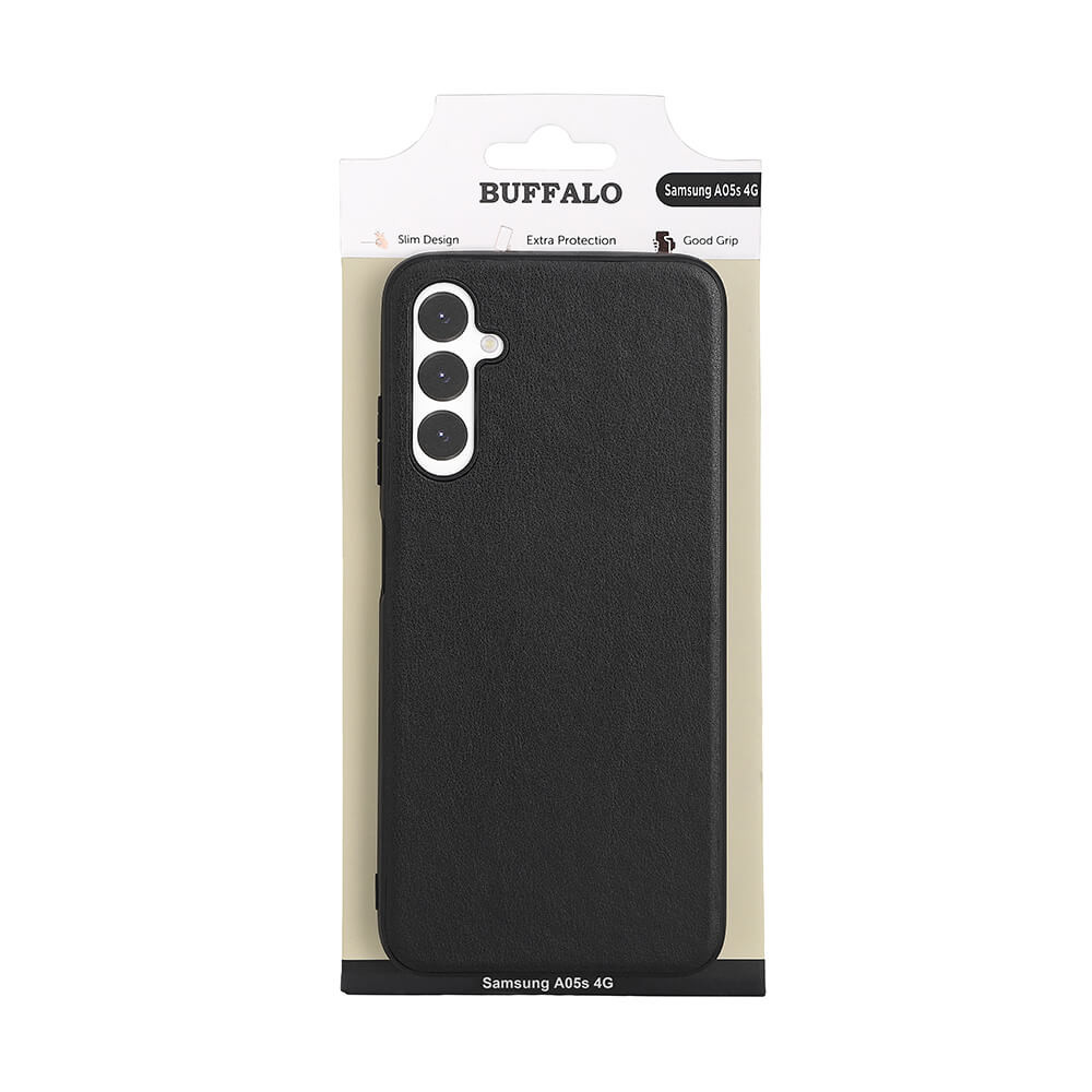 BUFFALO Back cover PU Samsung A05s 4G Black