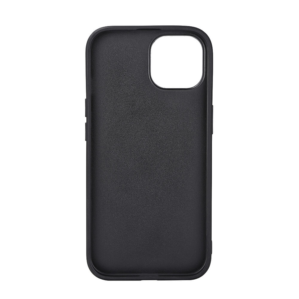 BUFFALO Back cover PU MagSeries iPhone 15 Black