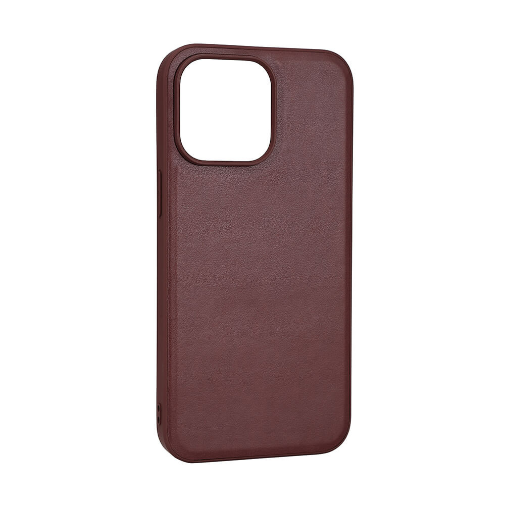 BUFFALO Back cover PU MagSeries iPhone 15 Pro Max Brown