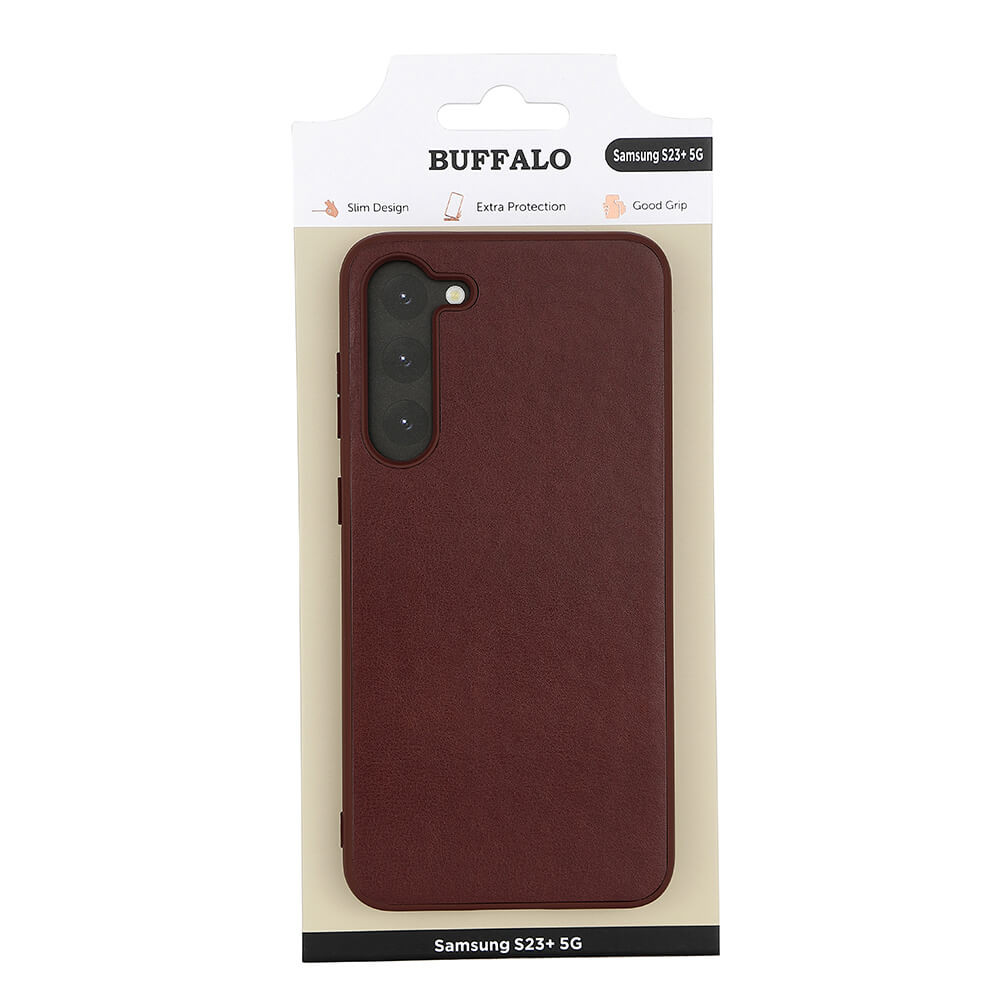 BUFFALO Back cover PU Samsung  S23+ 5G Brown