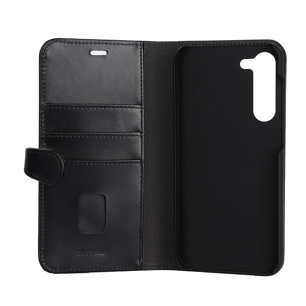 BUFFALO 2in1 Wallet Leather 3 card Samsung  S23+ 5G Black