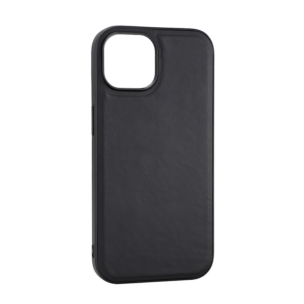 BUFFALO Back cover Leather MagSeries iPhone 15 Black