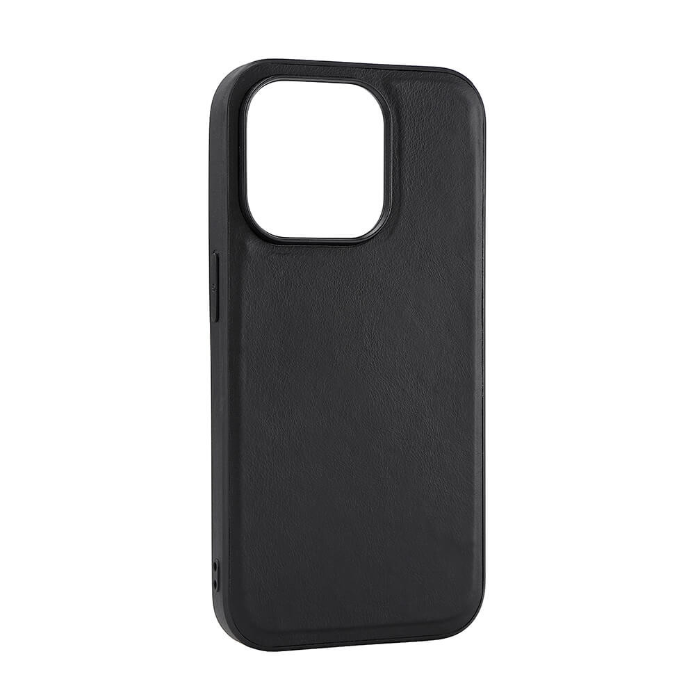 BUFFALO Backcover Leather MagSeries iPhone 15 Pro Black